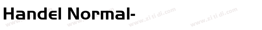 Handel Normal字体转换